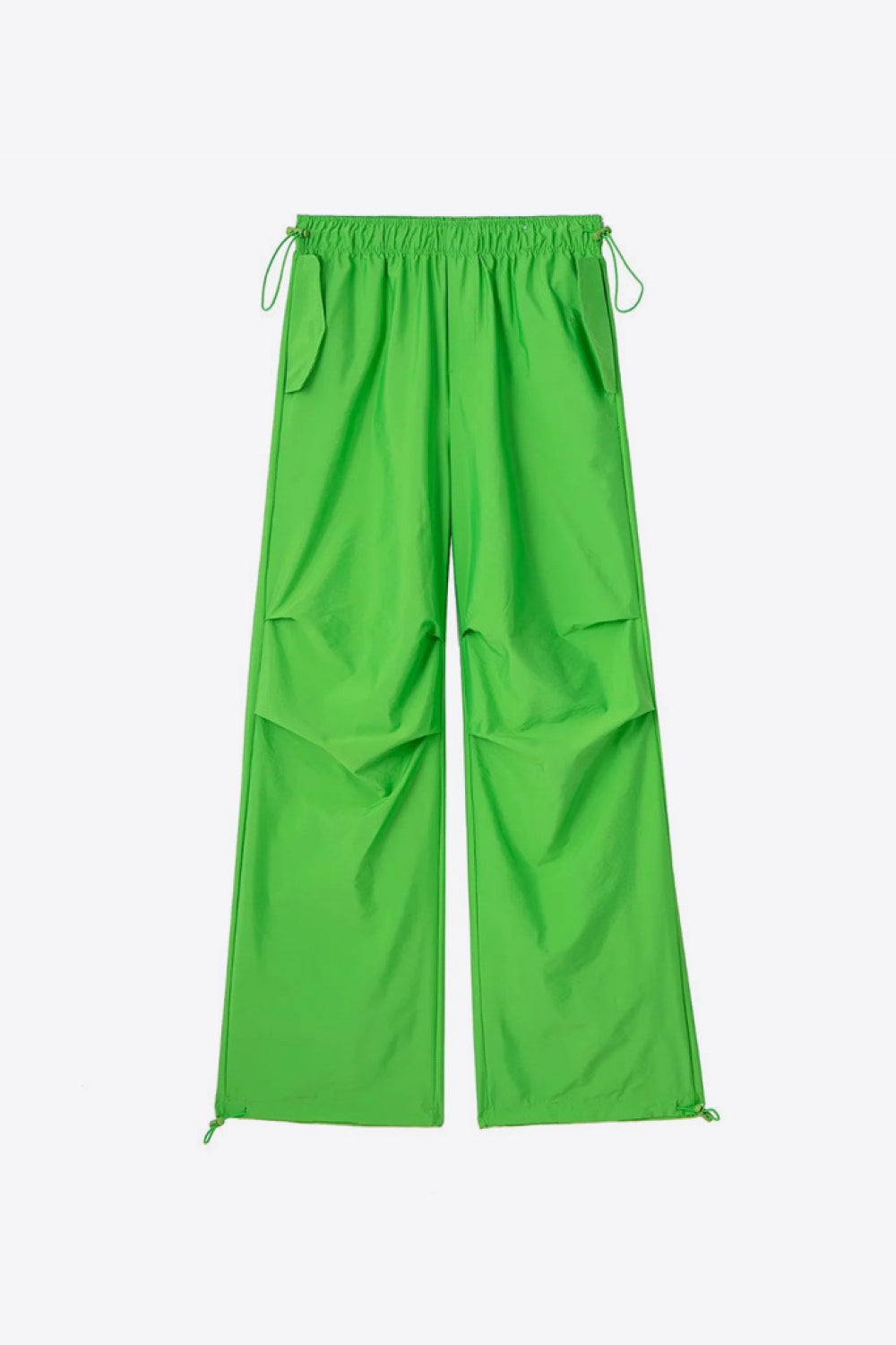 Drawstring Waist Pants with Pockets